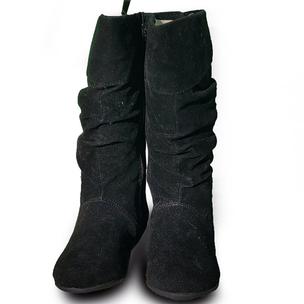 BALLETO Bristol 607143 Girls fashion knee-high BOOTS black suede jumping jacks